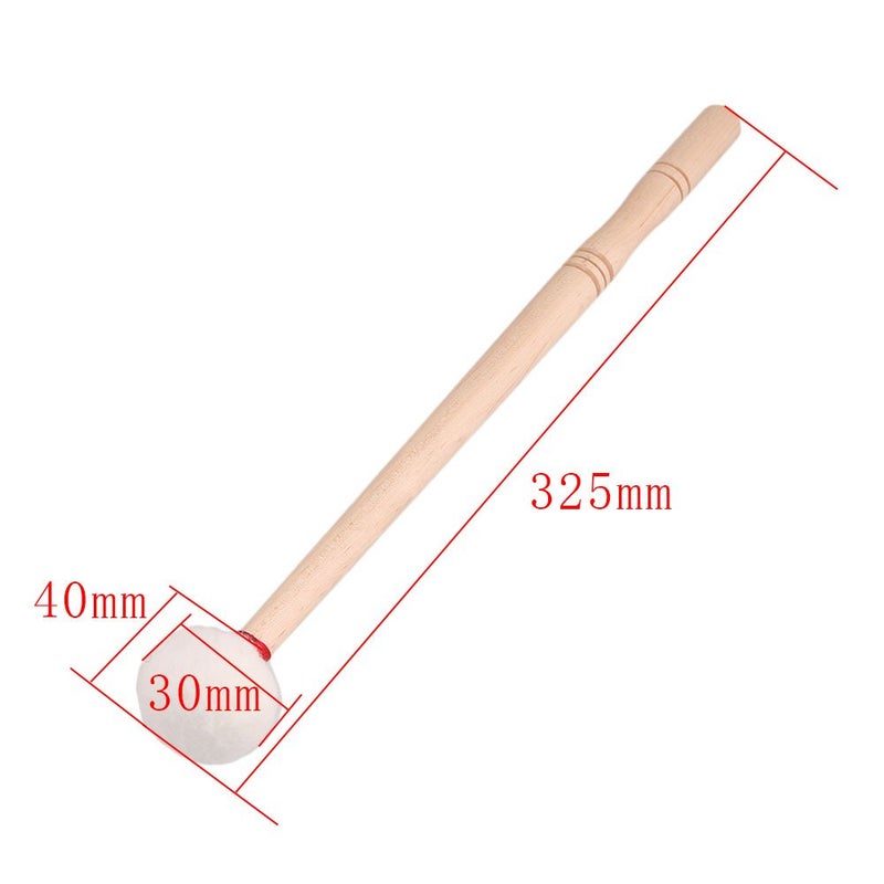 Lovermusic Length 33.5cm Timpani Stick Felt Mallet with Wood Handle Drum Accessories Pack of 2 - Image 5